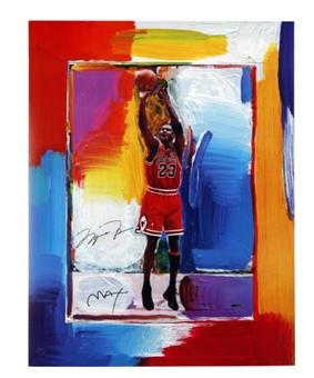 Michael Jordan Signed Peter Max Limited Edition Lithograph (Upper Deck Authenticated)